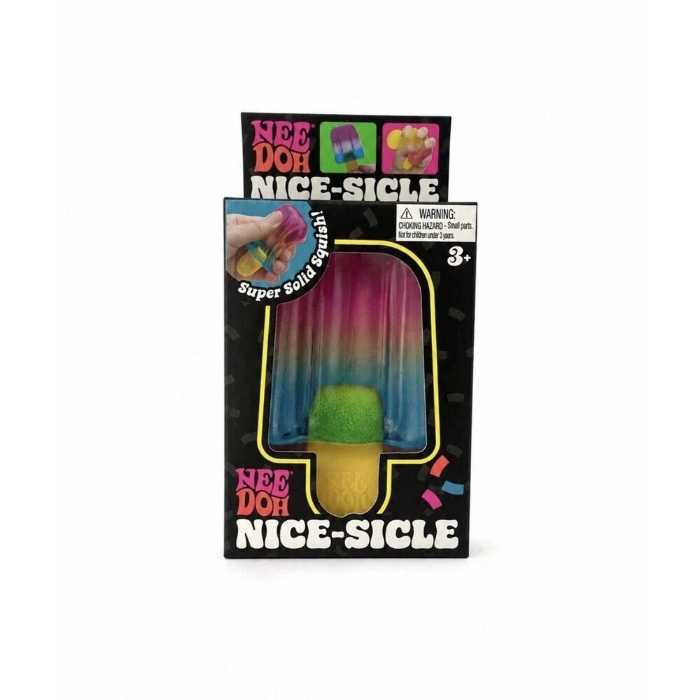 Needoh Nice-Sicle Colorful Rainbow Squeeze Fidget Sensory Squeeze Toy